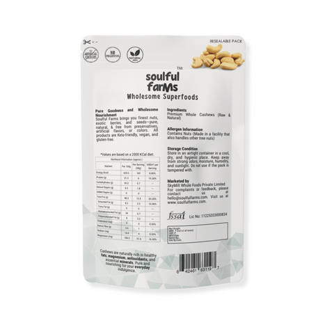Finest Cashews Nuts | Crunchy, Nutrient-Rich & 100% Natural | 150g Pack