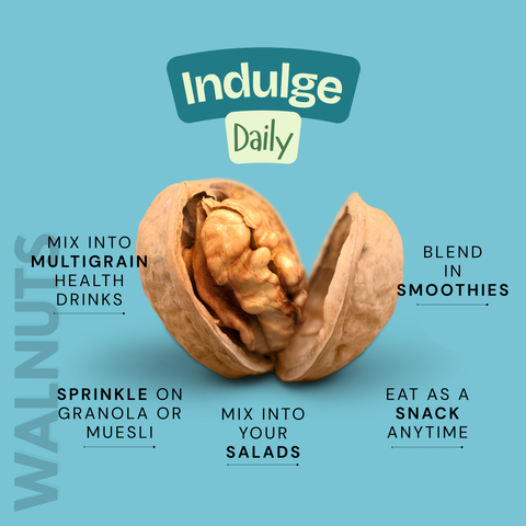 Premium American Walnut Kernels | Crunchy, Nutty & Rich in Omega-3, Protein & Fibre | 150g Pack