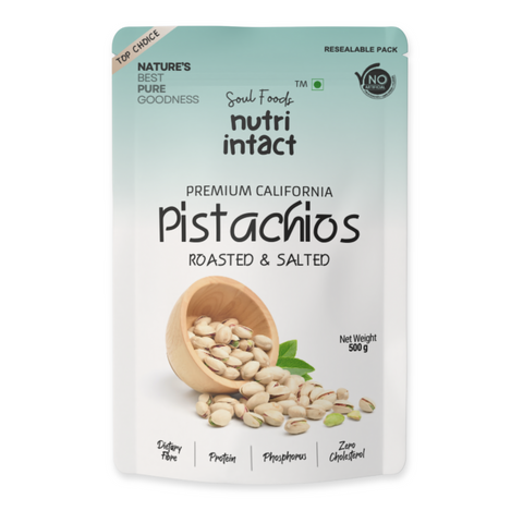 Finest California Pistachios | Roasted & Salted, Naturally Tasty & Irresistibly Crunchy | 500g Pack