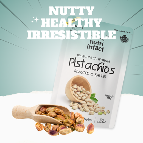 Finest California Pistachios | Roasted & Salted, Naturally Tasty & Irresistibly Crunchy | 100g Pack