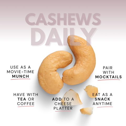 Premium Roasted & Salted Cashews | 100% Natural, Crunchy & Rich in Protein | 100g Pack