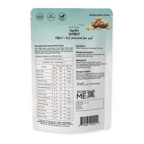 Finest California Pistachios | Roasted & Salted, Naturally Tasty & Irresistibly Crunchy | 500g Pack