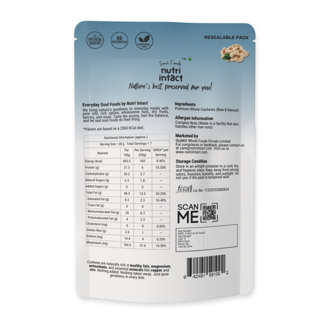 Finest Cashews | Crunchy, Nutrient-Rich & 100% Natural | 100g Pack